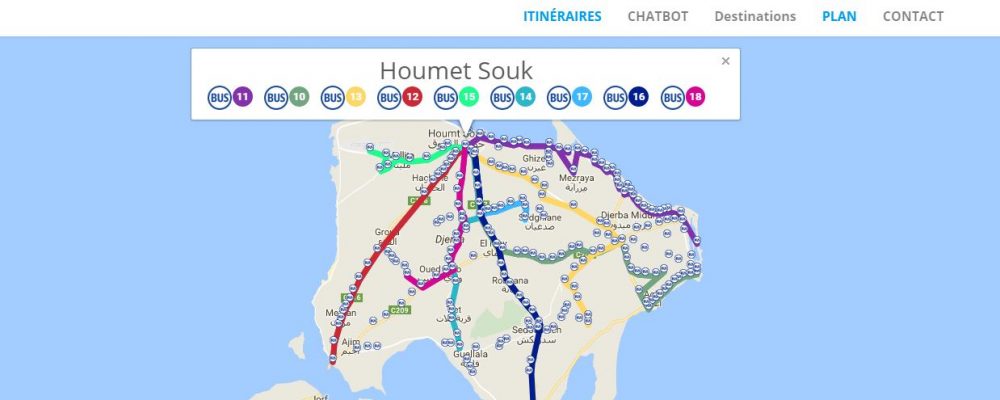 RNTT.tn : vous informe sur les itinéraires et horaires planifiés sur toutes les lignes de transport de l’île de Djerba